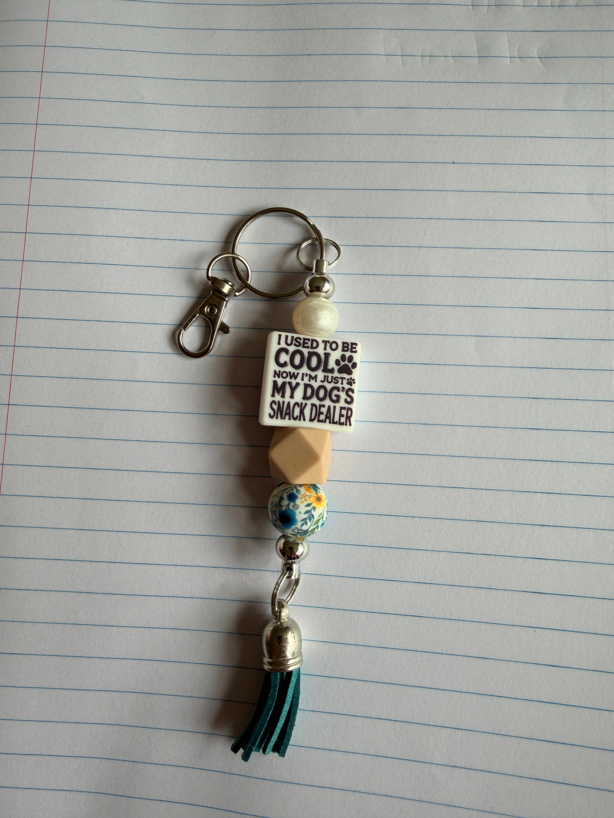 I USED TO BE COOL NOW IM JUST MY DOGS SNACK DEALER KEYCHAIN