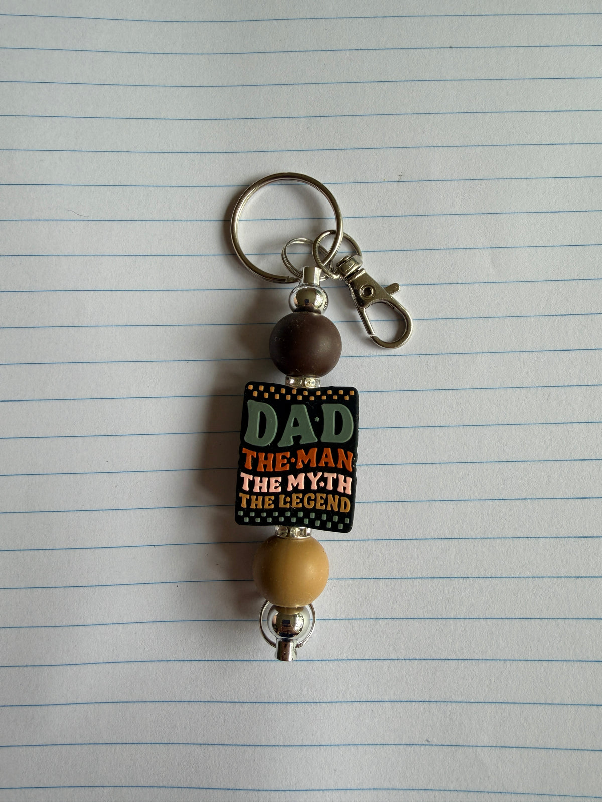 DAD THE MAN THE MYTH THE LEGEND KEYCHAIN