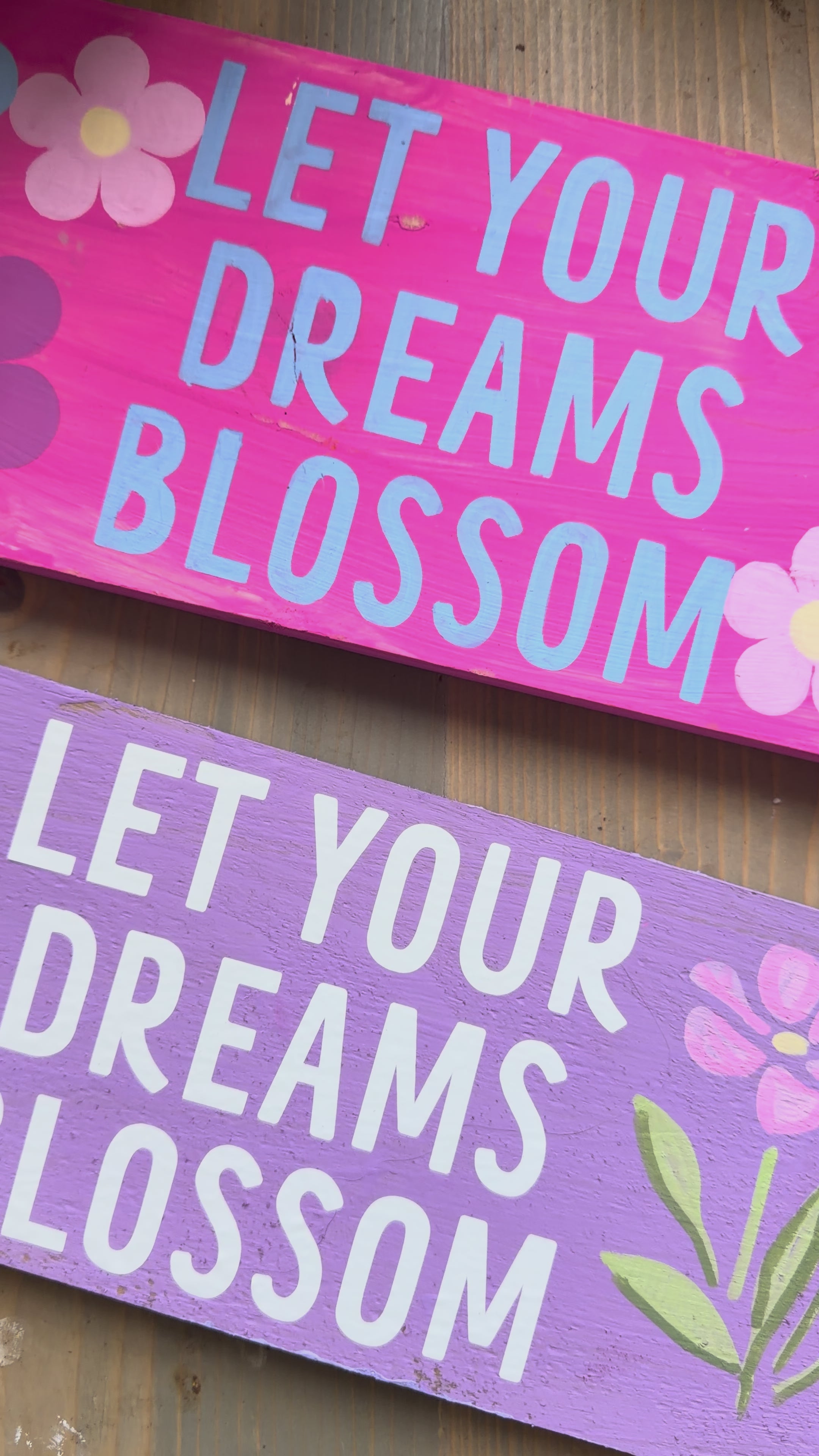 Garden Sign - Let your Dreams Blossom